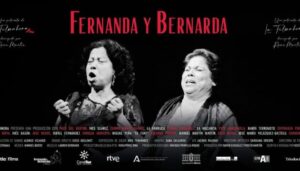 Foto del cartel del documental flamenco: "Fernanda y Bernarda" de Rocío Martín sobre las cantaoras de Utrera