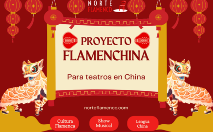 Cartel del proyecto de Flamenchina de Norte Flamenco Cultural Agency para teatros en toda China